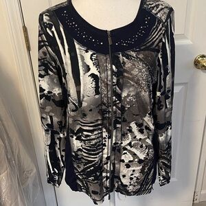 GOLLEHAUG WOMENS ZIP CARDIGAN SZ 42 US 12-M also 40 US S $ IS FOR ONE